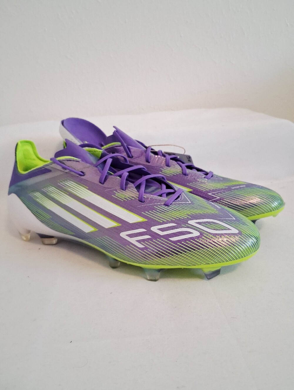 Adidas F50 Elite FG Soccer Cleats Lucid Lemon Purple